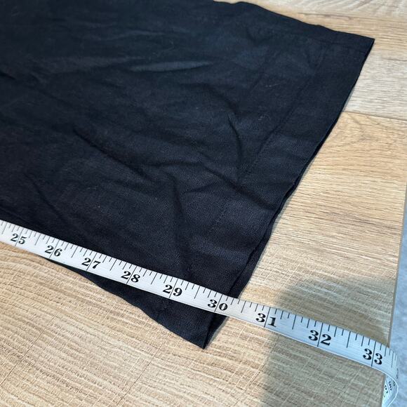 Banana Republic TALL Linen Pull On Ankle Pant Black L 713472 - Picture 11 of 11